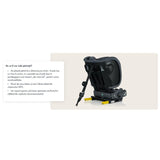 Scaun auto pliabil, Lionelo, Nelly, i-Size, 76- 150 cm, Tetiera reglabila in 15 pozitii, Spatar reglabil in 4 pozitii, Sisteme de fixare Isofix si Top Tether, Sezut lat si confortabil, Conform cu ECE R129, Gri