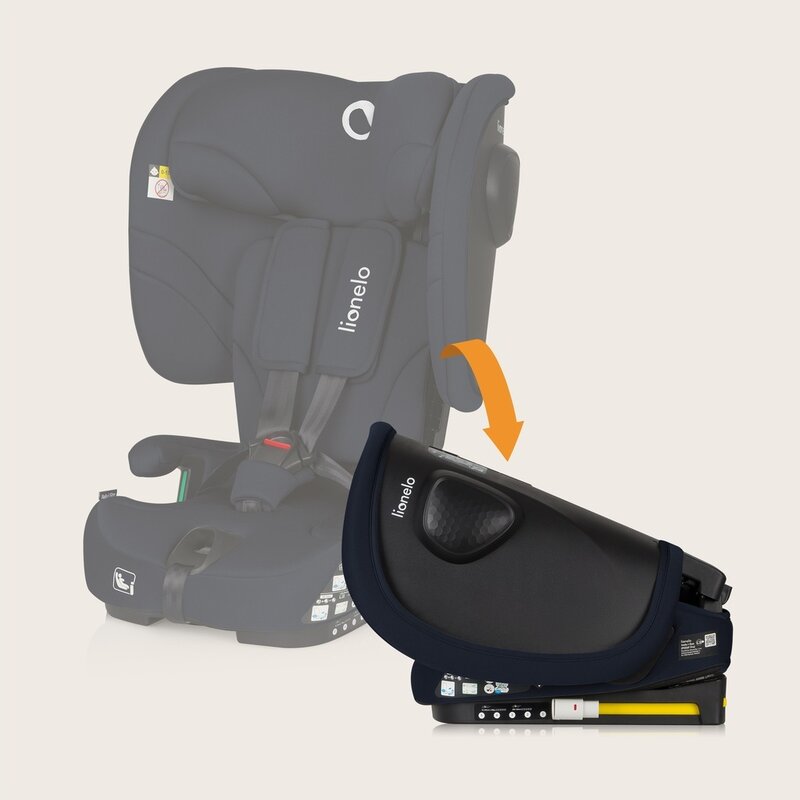 Scaun auto pliabil, Lionelo, Nelly, i-Size, 76- 150 cm, Tetiera reglabila in 15 pozitii, Spatar reglabil in 4 pozitii, Sisteme de fixare Isofix si Top Tether, Sezut lat si confortabil, Conform cu ECE R129, Albastru - gogobaby.ro