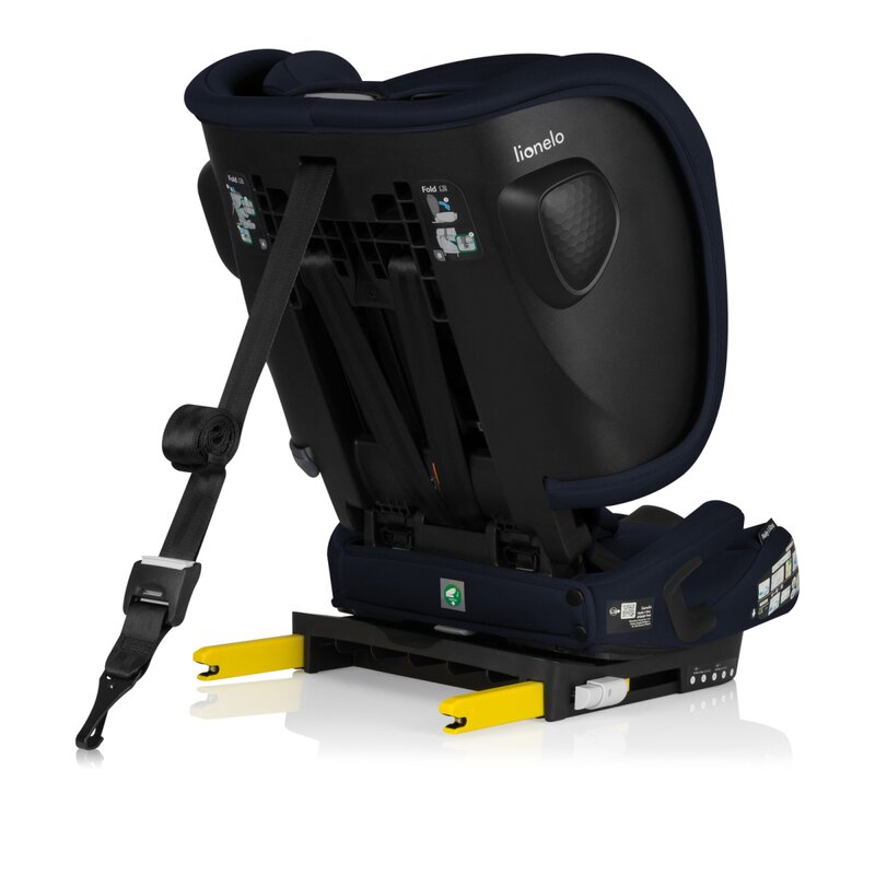 Scaun auto pliabil, Lionelo, Nelly, i-Size, 76- 150 cm, Tetiera reglabila in 15 pozitii, Spatar reglabil in 4 pozitii, Sisteme de fixare Isofix si Top Tether, Sezut lat si confortabil, Conform cu ECE R129, Albastru - gogobaby.ro