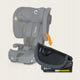 Scaun auto pliabil, Lionelo, Nelly, i-Size, 76- 150 cm, Tetiera reglabila in 15 pozitii, Spatar reglabil in 4 pozitii, Sisteme de fixare Isofix si Top Tether, Sezut lat si confortabil, Conform cu ECE R129, Gri
