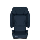 Scaun auto pliabil, Lionelo, Orin, i-Size, 100-150 cm, Tetiera reglabila in 14 pozitii, Spatar in 4 pozitii, Isofix+Top Tether, Sezut ergonomic, Husa transport, Suport sticla, Albastru