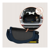 Scaun auto pliabil, Lionelo, Orin, i-Size, 100-150 cm, Tetiera reglabila in 14 pozitii, Spatar in 4 pozitii, Isofix+Top Tether, Sezut ergonomic, Husa transport, Suport sticla, Albastru