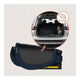 Scaun auto pliabil, Lionelo, Orin, i-Size, 100-150 cm, Tetiera reglabila in 14 pozitii, Spatar in 4 pozitii, Isofix+Top Tether, Sezut ergonomic, Husa transport, Suport sticla, Albastru