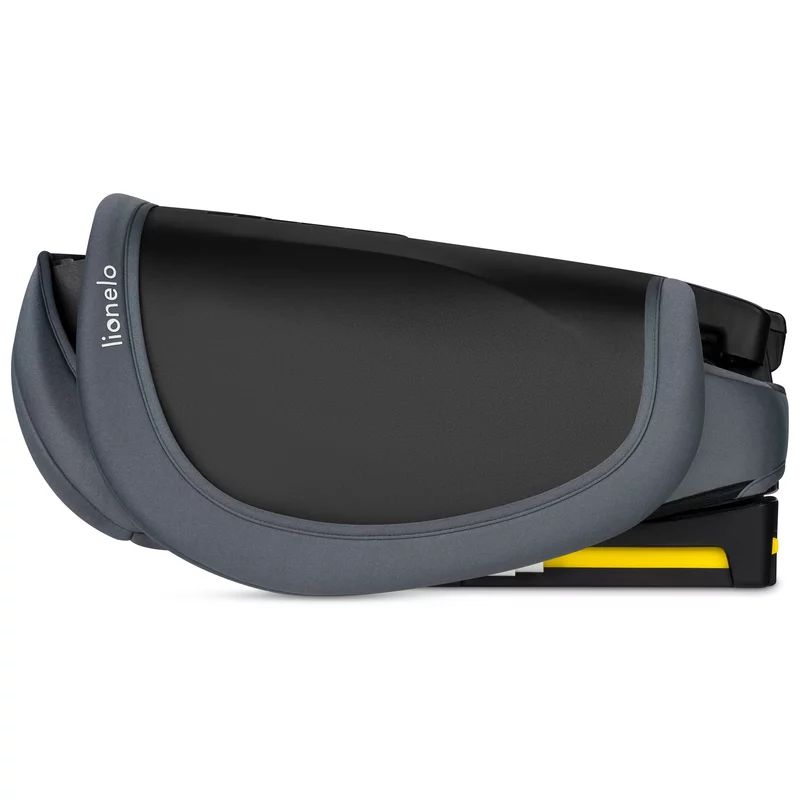 Scaun auto pliabil, Lionelo, Orin, i-Size, 100-150 cm, Tetiera reglabila in 14 pozitii, Spatar in 4 pozitii, Isofix+Top Tether, Sezut ergonomic, Husa transport, Suport sticla, Gri Grafit - gogobaby.ro