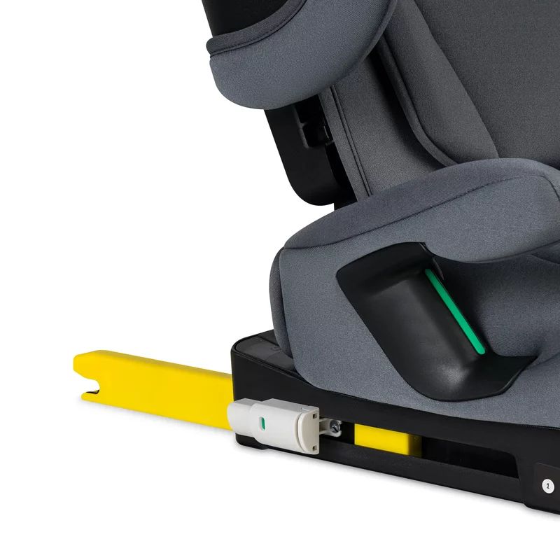 Scaun auto pliabil, Lionelo, Orin, i-Size, 100-150 cm, Tetiera reglabila in 14 pozitii, Spatar in 4 pozitii, Isofix+Top Tether, Sezut ergonomic, Husa transport, Suport sticla, Gri Grafit - gogobaby.ro