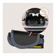 Scaun auto pliabil, Lionelo, Orin, i-Size, 100-150 cm, Tetiera reglabila in 14 pozitii, Spatar in 4 pozitii, Isofix+Top Tether, Sezut ergonomic, Husa transport, Suport sticla, Gri Grafit