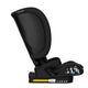 Scaun auto pliabil, Lionelo, Orin, i-Size, 100-150 cm, Tetiera reglabila in 14 pozitii, Spatar in 4 pozitii, Isofix+Top Tether, Sezut ergonomic, Husa transport, Suport sticla, Negru Carbon