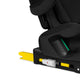Scaun auto pliabil, Lionelo, Orin, i-Size, 100-150 cm, Tetiera reglabila in 14 pozitii, Spatar in 4 pozitii, Isofix+Top Tether, Sezut ergonomic, Husa transport, Suport sticla, Negru Carbon