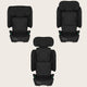 Scaun auto pliabil, Lionelo, Orin, i-Size, 100-150 cm, Tetiera reglabila in 14 pozitii, Spatar in 4 pozitii, Isofix+Top Tether, Sezut ergonomic, Husa transport, Suport sticla, Negru Carbon