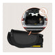 Scaun auto pliabil, Lionelo, Orin, i-Size, 100-150 cm, Tetiera reglabila in 14 pozitii, Spatar in 4 pozitii, Isofix+Top Tether, Sezut ergonomic, Husa transport, Suport sticla, Negru Carbon