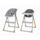 Scaun de masa 2 in 1, FreeON, Flexi Grow, Transformabil, Pliabil, Contine 2 accesorii, 0 luni +, Gri