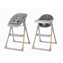 Scaun de masa 2 in 1, FreeON, Flexi Grow, Transformabil, Pliabil, Contine 2 accesorii, 0 luni +, Gri
