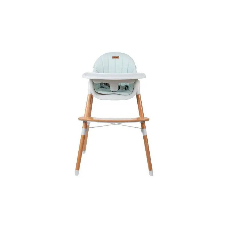 Scaun de masa, FreeON, Tin, 2 in 1 reglabil, Cu tavita si husa detasabile, Suport pentru picioare reglabil, Conform cu standardul european de securitate EN 14988:2017+A1:2020, Light Green - gogobaby.ro