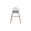 Scaun de masa, FreeON, Tin, 2 in 1 reglabil, Cu tavita si husa detasabile, Suport pentru picioare reglabil, Conform cu standardul european de securitate EN 14988:2017+A1:2020, Light Green - gogobaby.ro