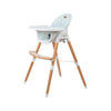 Scaun de masa, FreeON, Tin, 2 in 1 reglabil, Cu tavita si husa detasabile, Suport pentru picioare reglabil, Conform cu standardul european de securitate EN 14988:2017+A1:2020, Light Green - gogobaby.ro