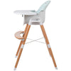 Scaun de masa, FreeON, Tin, 2 in 1 reglabil, Cu tavita si husa detasabile, Suport pentru picioare reglabil, Conform cu standardul european de securitate EN 14988:2017+A1:2020, Light Green - gogobaby.ro
