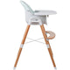 Scaun de masa, FreeON, Tin, 2 in 1 reglabil, Cu tavita si husa detasabile, Suport pentru picioare reglabil, Conform cu standardul european de securitate EN 14988:2017+A1:2020, Light Green