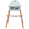Scaun de masa, FreeON, Tin, 2 in 1 reglabil, Cu tavita si husa detasabile, Suport pentru picioare reglabil, Conform cu standardul european de securitate EN 14988:2017+A1:2020, Light Green - gogobaby.ro