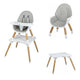 Scaun de masa, FreeON, Eos, 3 in 1, Multifunctional, Cu tavita reglabila si detasabila, Conform cu standardul european de securitate EN 14988:2017+A1:2020, Grey
