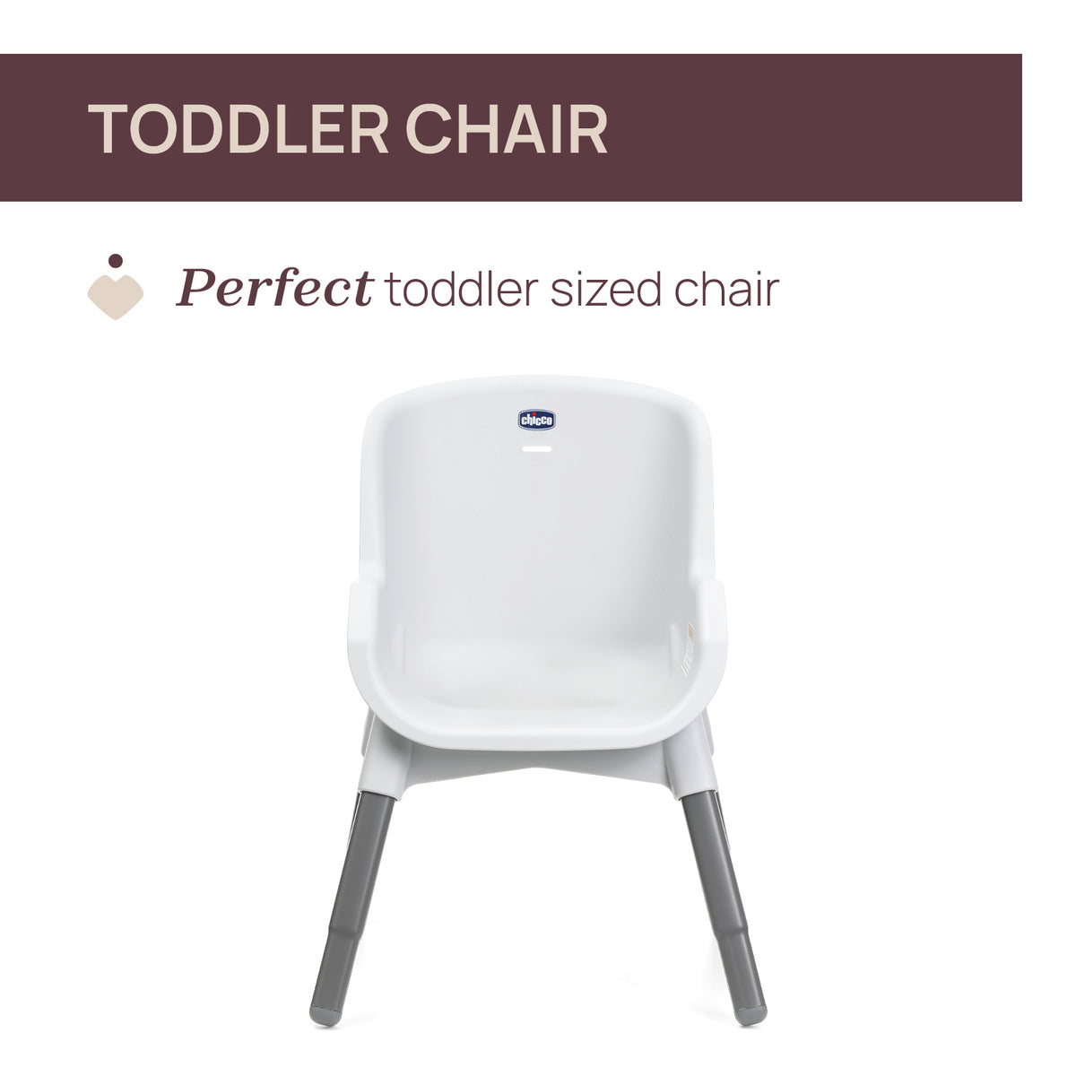 Scaun de masa Chicco evolutiv 3 in 1 Polly Zest, Moon Grey (Gri), 6luni+