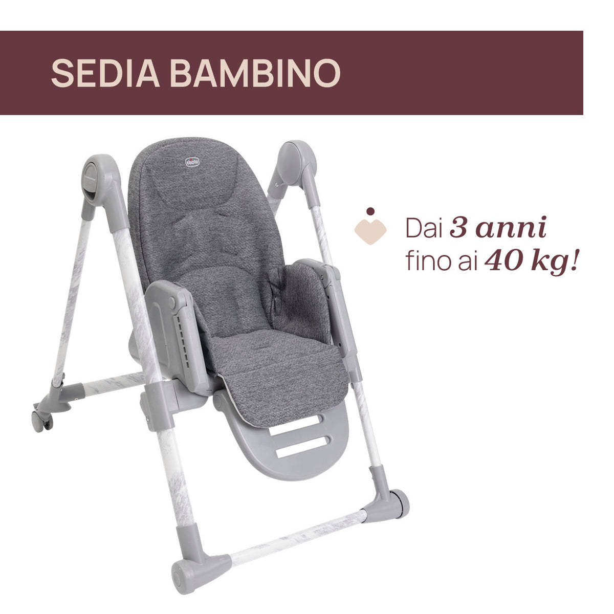 Scaun de masa Chicco Polly Armonia Carrara, 0luni+ - gogobaby.ro