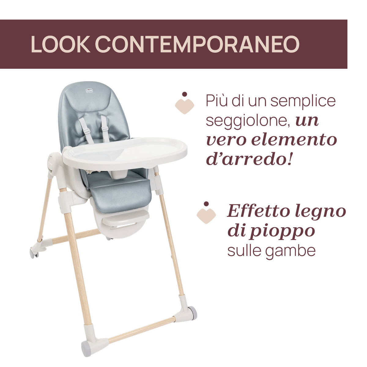 Scaun de masa Chicco Polly Armonia Greenery, 0luni+ - gogobaby.ro