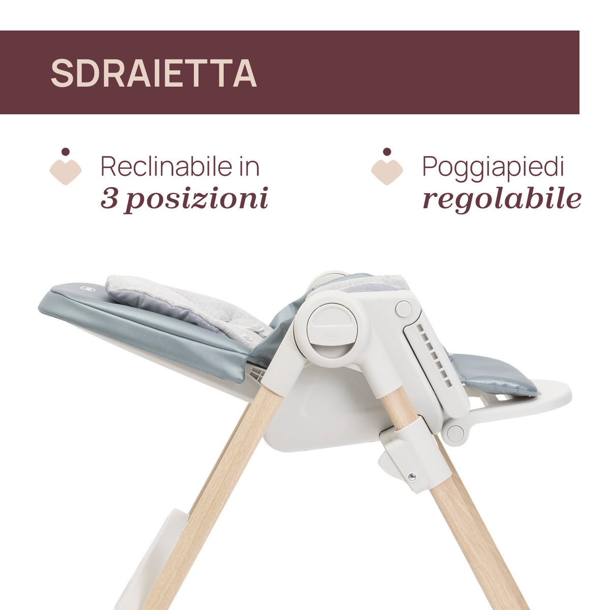 Scaun de masa Chicco Polly Armonia Greenery, 0luni+ - gogobaby.ro