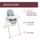 Scaun de masa Chicco Polly Armonia Greenery, 0luni+
