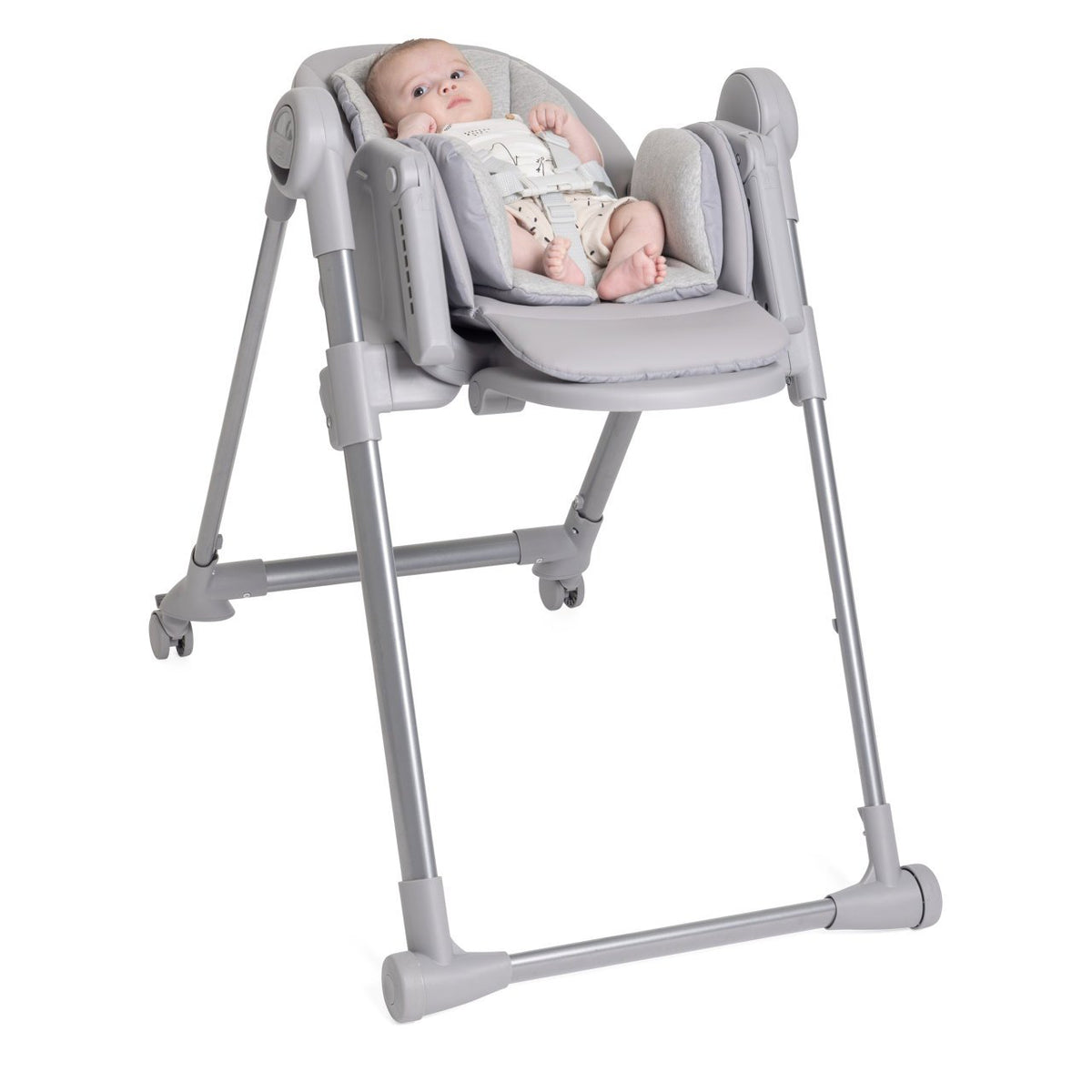 Scaun de masa Chicco Polly Armonia Steel, 0luni+ - gogobaby.ro
