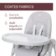 Scaun de masa Chicco Polly Armonia Steel, 0luni+