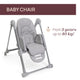 Scaun de masa Chicco Polly Armonia Steel, 0luni+