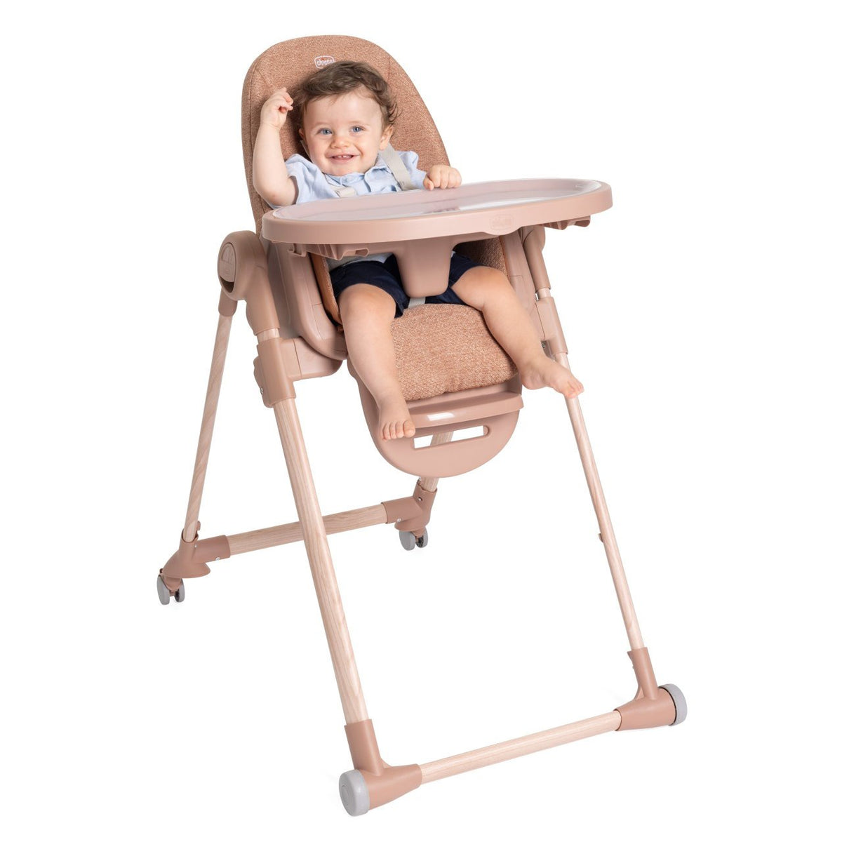 Scaun de masa Chicco Polly Armonia Terracota, 0luni+ - gogobaby.ro
