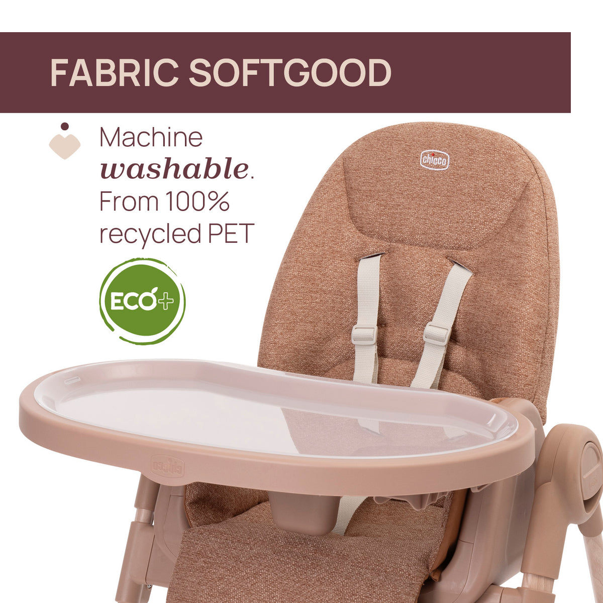 Scaun de masa Chicco Polly Armonia Terracota, 0luni+ - gogobaby.ro