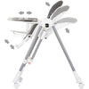 Scaun de masa Chipolino Milk Shake 2 in 1 ash grey