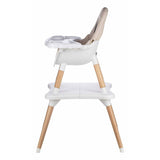 Scaun de masa, FreeON, Eos, 3 in 1, Multifunctional, Cu tavita reglabila si detasabila, Conform cu standardul european de securitate EN 14988:2017+A1:2020, Beige