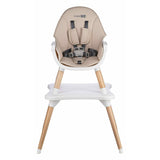 Scaun de masa, FreeON, Eos, 3 in 1, Multifunctional, Cu tavita reglabila si detasabila, Conform cu standardul european de securitate EN 14988:2017+A1:2020, Beige