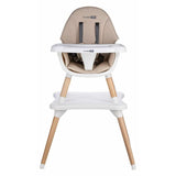 Scaun de masa, FreeON, Eos, 3 in 1, Multifunctional, Cu tavita reglabila si detasabila, Conform cu standardul european de securitate EN 14988:2017+A1:2020, Beige