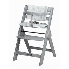 Scaun de masa, FreeON, Finny Fold, 6 luni - 15 Kg, Reglabil pe inaltime, Pernuta, Pliabil, Gray
