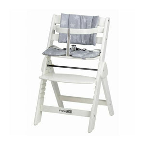Scaun de masa, FreeON, Finny Fold, 6 luni - 15 Kg, Reglabil pe inaltime, Pernuta, Pliabil, White
