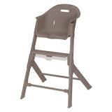 Scaun de masa, Lionelo, Beny, Suport de picioare si tavita ajustabile in 2 pozitii, Insertie moale, Centuri in 3 puncte, Asamblare rapida, Sustine 15 kg, 6 luni+, Taupe