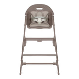 Scaun de masa, Lionelo, Beny, Suport de picioare si tavita ajustabile in 2 pozitii, Insertie moale, Centuri in 3 puncte, Asamblare rapida, Sustine 15 kg, 6 luni+, Taupe