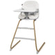 Scaun de masa, Lionelo, Dalia, 2 in 1, Transformabil, Cu 2 suporturi pentru picioare, Cu tavita detasabila, Sustine 60 kg, 6 luni+, Conform cu EN14988, Gri