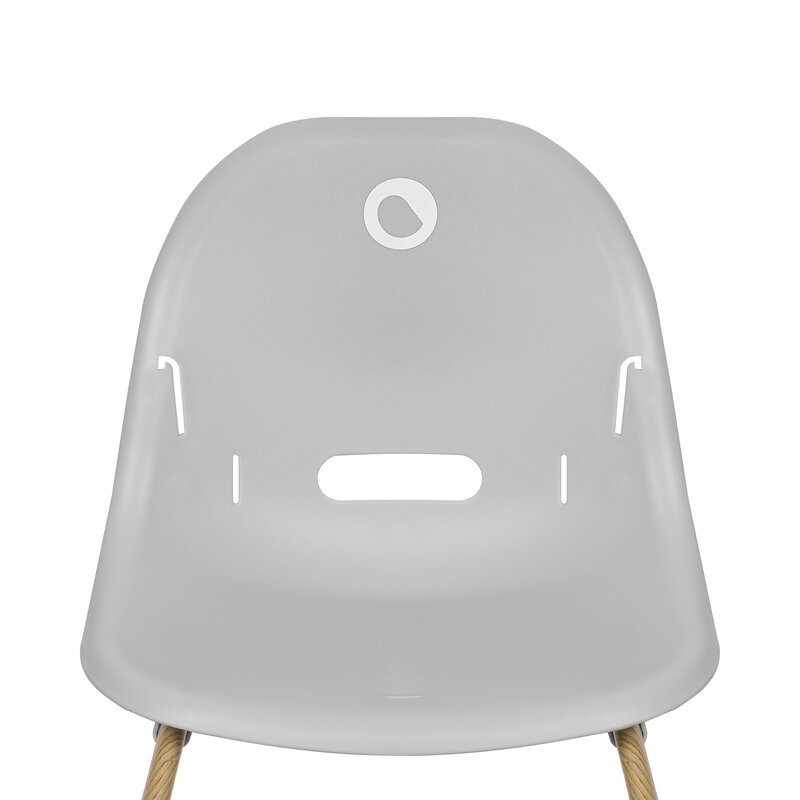 Scaun de masa, Lionelo, Dalia, 2 in 1, Transformabil, Cu 2 suporturi pentru picioare, Cu tavita detasabila, Sustine 60 kg, 6 luni+, Conform cu EN14988, Gri