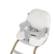 Scaun de masa, Lionelo, Dalia, 2 in 1, Transformabil, Cu 2 suporturi pentru picioare, Cu tavita detasabila, Sustine 60 kg, 6 luni+, Conform cu EN14988, Gri
