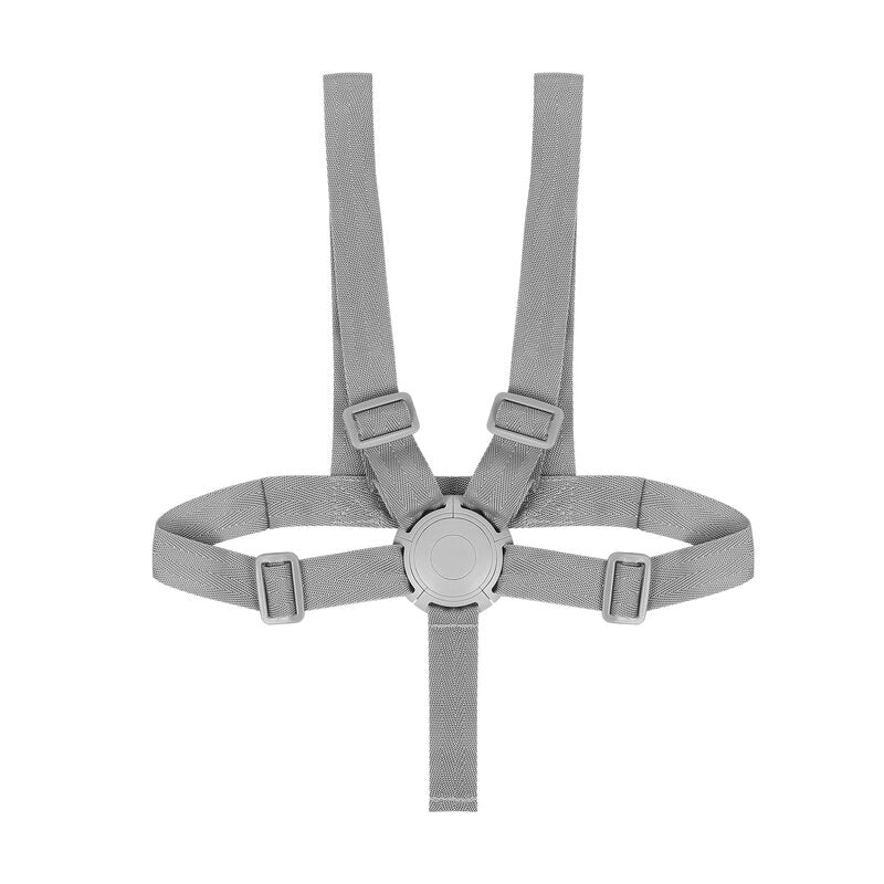 Scaun de masa, Lionelo, Dalia, 2 in 1, Transformabil, Cu 2 suporturi pentru picioare, Cu tavita detasabila, Sustine 60 kg, 6 luni+, Conform cu EN14988, Gri
