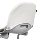 Scaun de masa, Lionelo, Dalia, 2 in 1, Transformabil, Cu 2 suporturi pentru picioare, Cu tavita detasabila, Sustine 60 kg, 6 luni+, Conform cu EN14988, Gri Stone