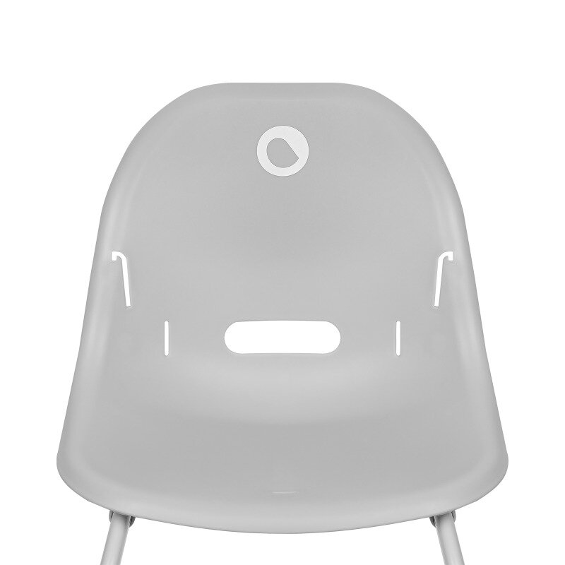 Scaun de masa, Lionelo, Dalia, 2 in 1, Transformabil, Cu 2 suporturi pentru picioare, Cu tavita detasabila, Sustine 60 kg, 6 luni+, Conform cu EN14988, Gri Stone
