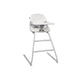 Scaun de masa, Lionelo, Dalia, 2 in 1, Transformabil, Cu 2 suporturi pentru picioare, Cu tavita detasabila, Sustine 60 kg, 6 luni+, Conform cu EN14988, Gri Stone