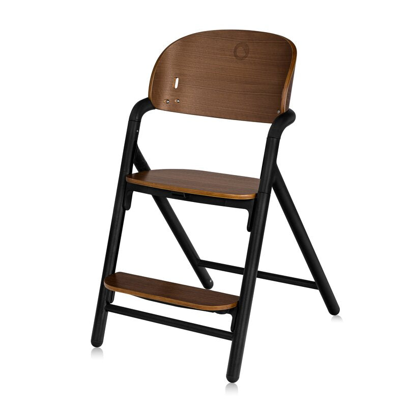 Scaun de masa multifunctional Celia, Lionelo, Din lemn de fag, 6 luni- adult, Reglabil pe inaltime, Husa impermeabila, Tavita silicon, Suport de picioare reglabil, Greutate maxima 90 Kg, Negru - gogobaby.ro