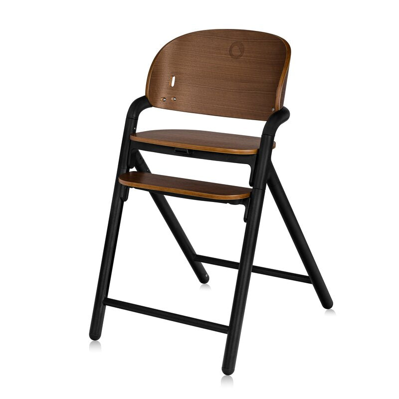 Scaun de masa multifunctional Celia, Lionelo, Din lemn de fag, 6 luni- adult, Reglabil pe inaltime, Husa impermeabila, Tavita silicon, Suport de picioare reglabil, Greutate maxima 90 Kg, Negru - gogobaby.ro